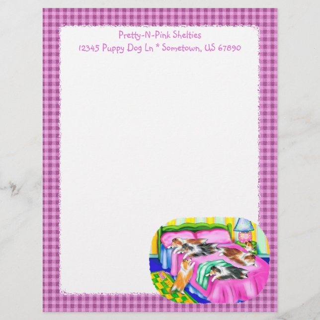 Sheltie Pink Comfort (Front)