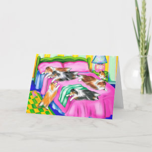 Sheltie Pink Comfort Card