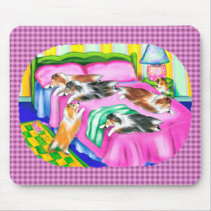 Sheltie Pink Comfort Mouse Mat