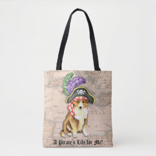 Sheltie Pirate Tote Bag
