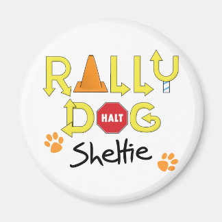Sheltie Rally Dog Magnet