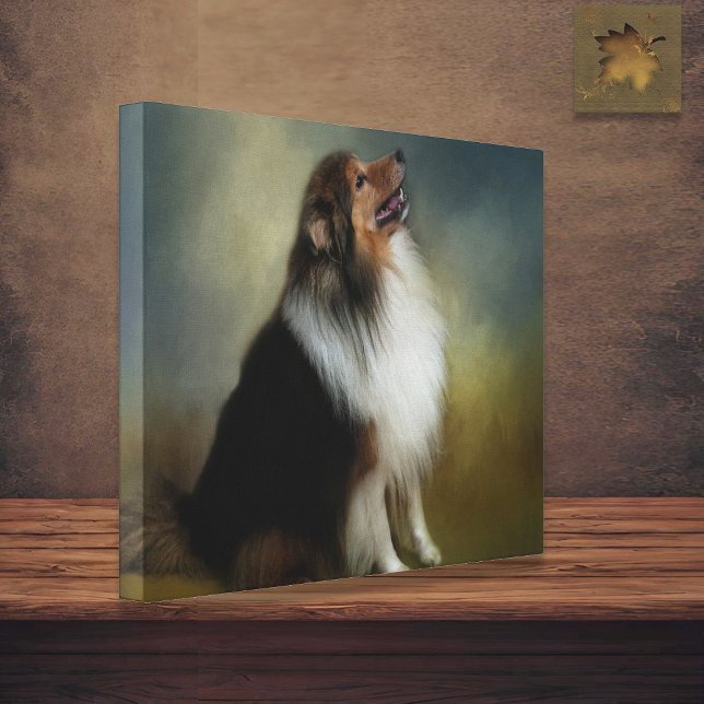 Sheltie Shetland Sheep Dog Canvas (Creator Uploaded)