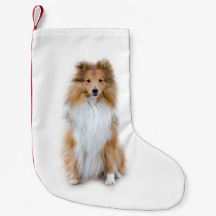 Sheltie Shetland Sheepdog Small Christmas Stocking