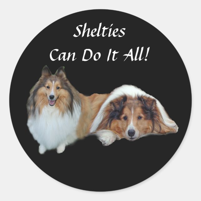 Sheltie Sticker (Front)