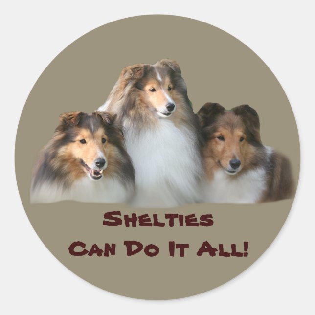 Sheltie Sticker (Front)