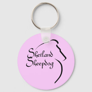 Sheltie Style Keychain