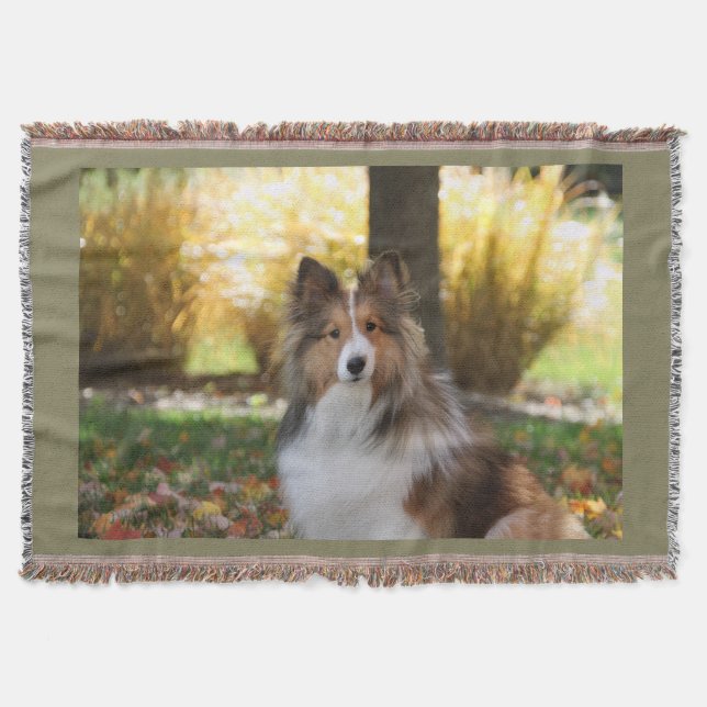 Sheltie Throw Blanket (Front)