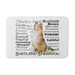 Sheltie Traits Bath Mat