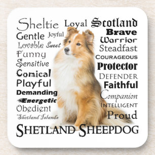 Sheltie Traits Coaster Set