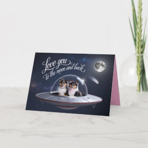 Sheltie Valentine Card