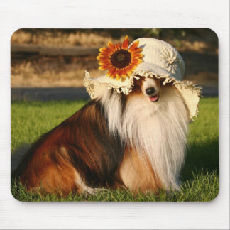 Sheltie with Hat Mouse Mat