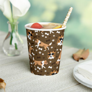 Shelties Shetland Sheepdog Collie Dog  Paper Cups