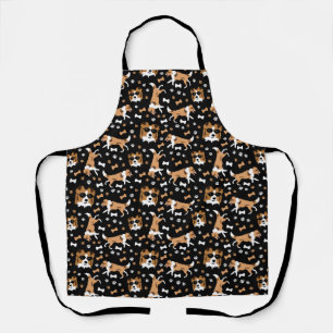 Shelties Shetland Sheepdog Collie Dog Paw Print  A Apron