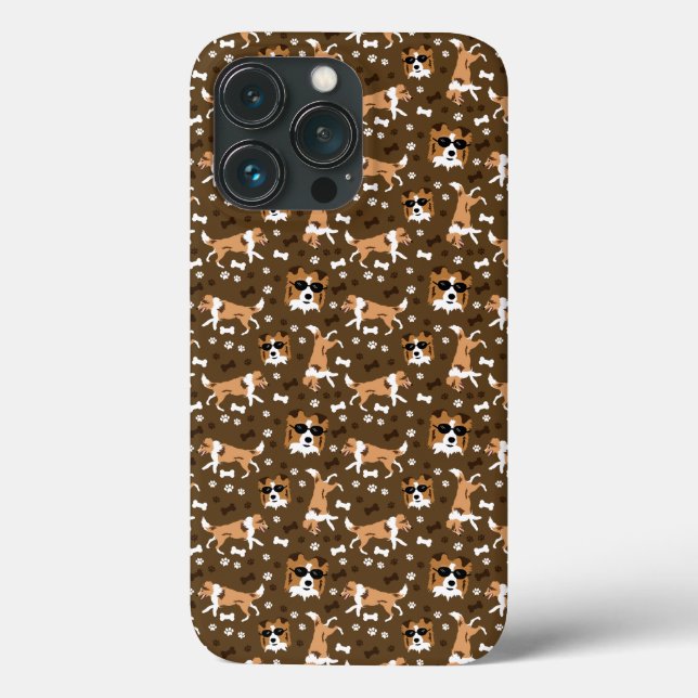 Shelties Shetland Sheepdog Mini Collie Brown Case-Mate iPhone Case (Back)