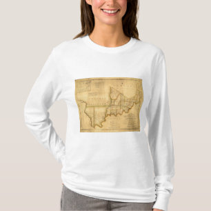 Shelton and Kensett's Map Of The State Of Indiana T-Shirt
