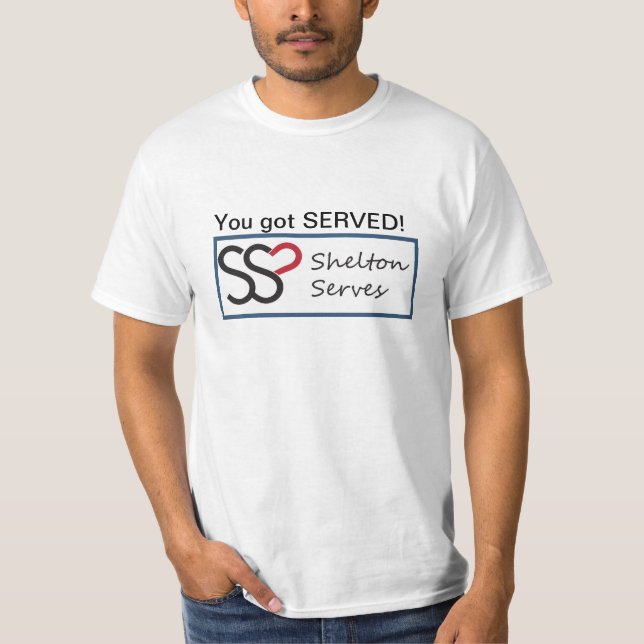 Shelton Serves t-shirt (Front)