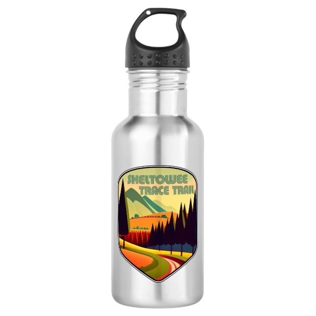 Sheltowee Trace Trail Kentucky Tennessee Colours 532 Ml Water Bottle (Front)