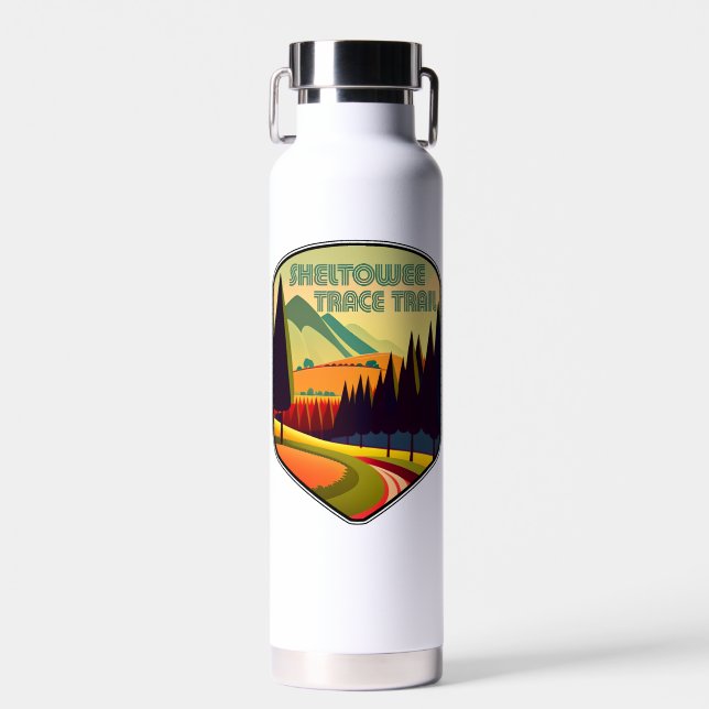 Sheltowee Trace Trail Kentucky Tennessee Colours Water Bottle (Front)