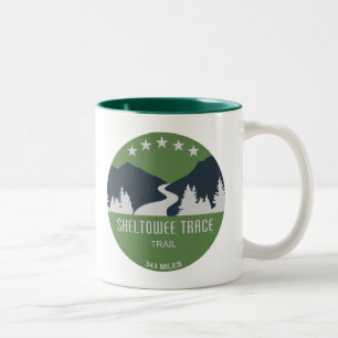 Sheltowee Trace Trail Kentucky Tennessee Two-Tone Coffee Mug
