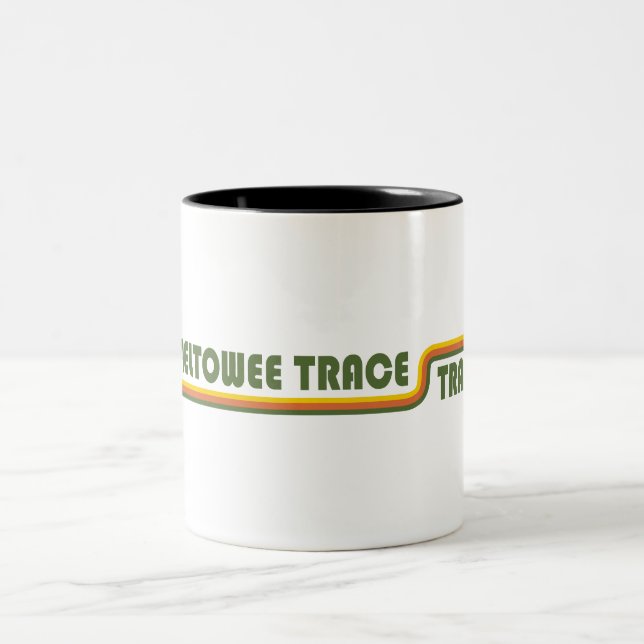 Sheltowee Trace Trail Kentucky Tennessee Two-Tone Coffee Mug (Center)