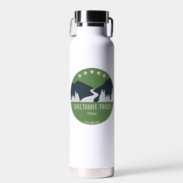 Sheltowee Trace Trail Kentucky Tennessee Water Bottle (Front)