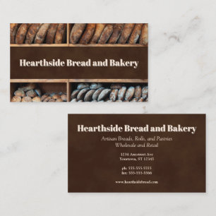 Shelves of Bread Bakery Artisan Breads Business Card
