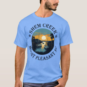 Shem Creek Sunset Mount Pleasant SC T-Shirt