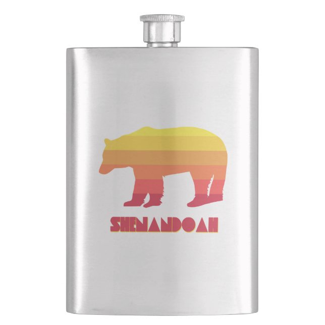 Shenandoah Bear Hip Flask (Front)