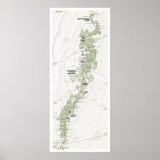 Shenandoah map poster