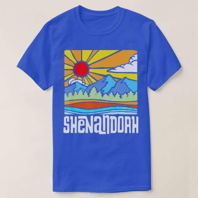 Shenandoah National Park Artistic Nature  Mountain T-Shirt (Design Front)