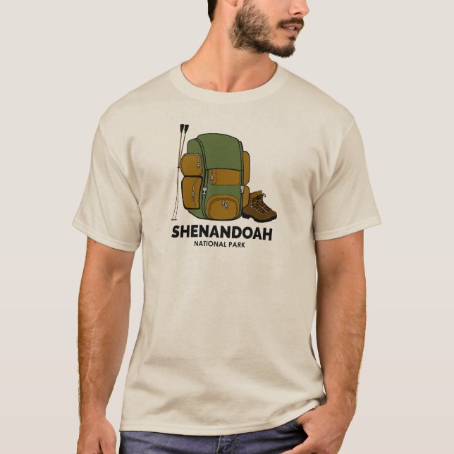Shenandoah National Park Backpack T-Shirt (Front)
