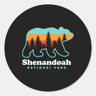 Shenandoah National Park Bear Shenandoah Valley  Classic Round Sticker
