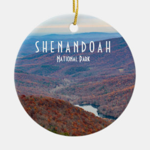Shenandoah National Park Ceramic Tree Decoration