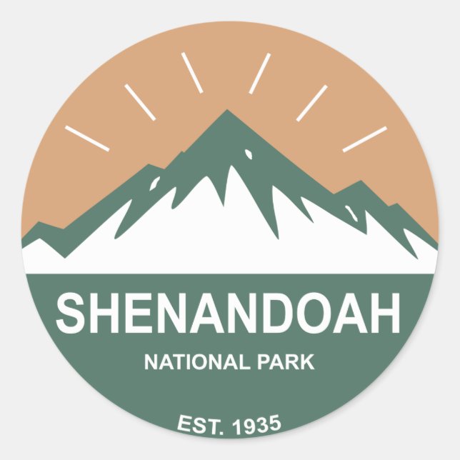 Shenandoah National Park Classic Round Sticker (Front)