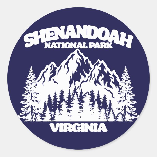 Shenandoah National Park Classic Round Sticker (Front)