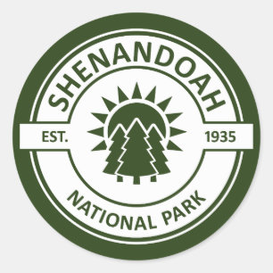 Shenandoah National Park Classic Round Sticker