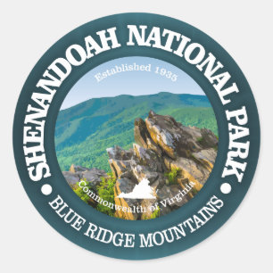 Shenandoah National Park Classic Round Sticker