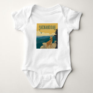 Shenandoah National Park   Deer Baby Bodysuit