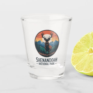 Shenandoah National Park Deer Emblem Shot Glass