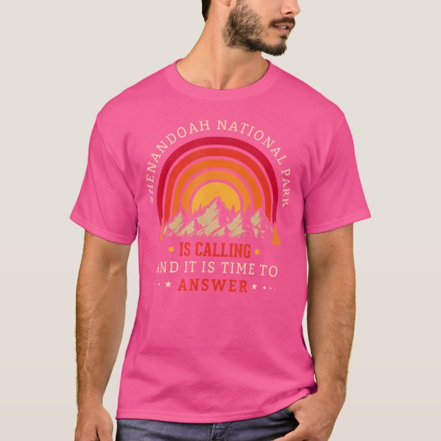 Shenandoah National Park Hiking Men  Women Hiker T-Shirt (Front)