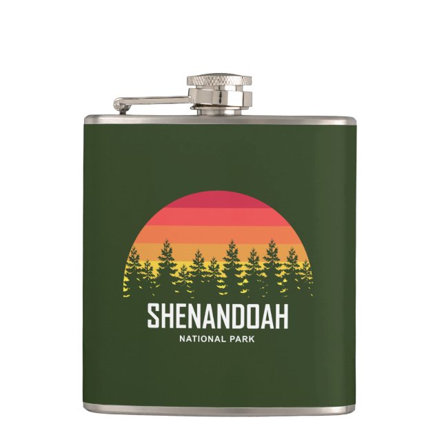 Shenandoah National Park Hip Flask (Front)