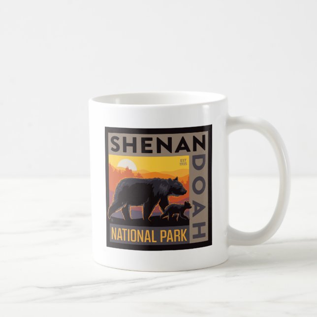 Shenandoah National Park | Mama Bear & Cubs Coffee Mug (Right)