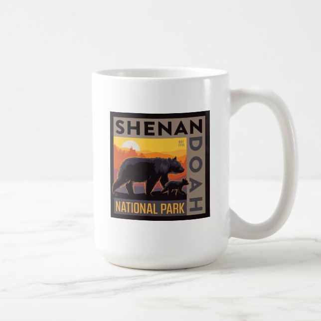 Shenandoah National Park | Mama Bear & Cubs Coffee Mug (Right)