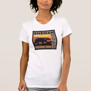 Shenandoah National Park Mama Bear & Cubs T-Shirt