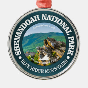 Shenandoah National Park Metal Tree Decoration