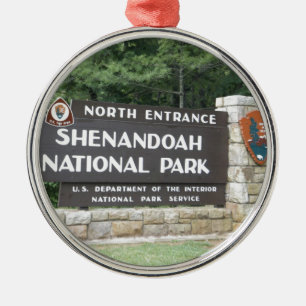 Shenandoah National Park Metal Tree Decoration