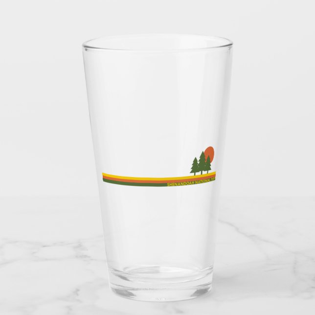 Shenandoah National Park Pine Trees Sun Glass (Front)