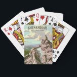 Shenandoah National Park Playing Cards<br><div class="desc">A beautiful retro poster from Shenandoah National Park repurposed!</div>