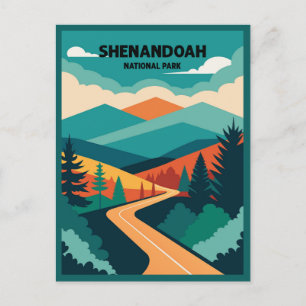 Shenandoah National Park skyline drive Postcard
