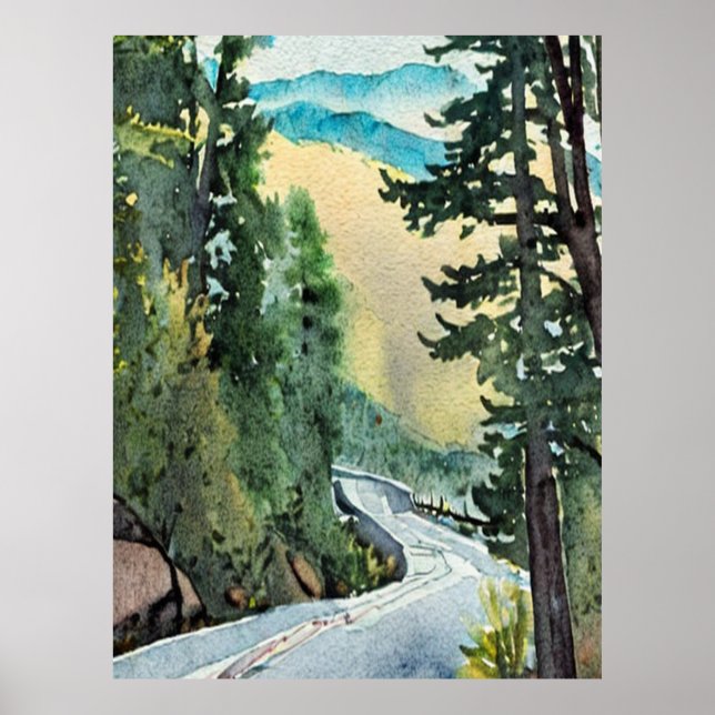 Shenandoah National Park skyline drive Vintage   Poster (Front)